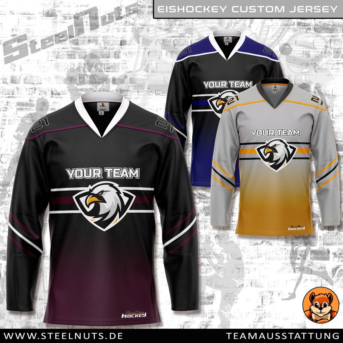Steelnuts_Eishockey Custom Jersey