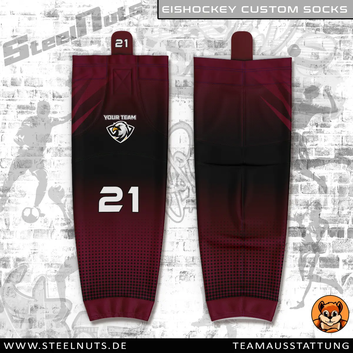Steelnuts_Eishockey Custom Socks