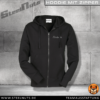 Premium Hoodie mit Zipper black